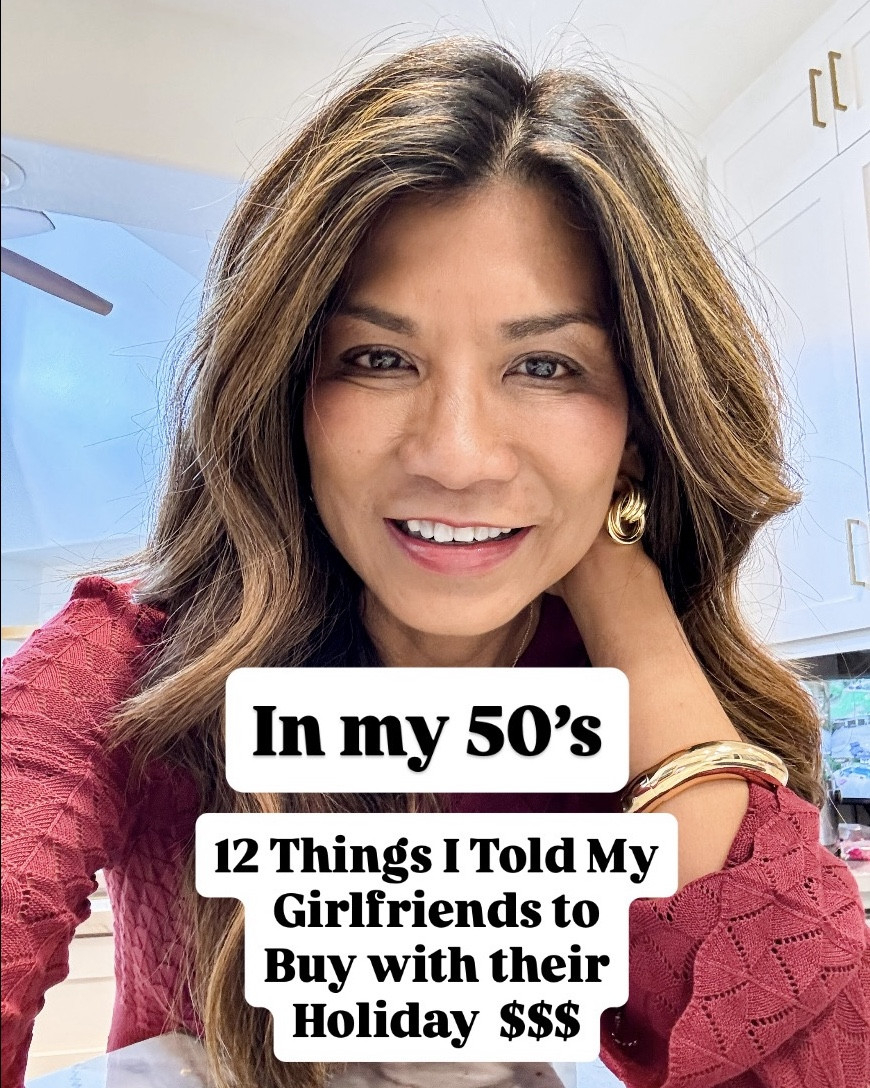 12 Things I’d tell you to buy with your holiday $$$

I’m 5’2” 118#ish for reference 
Dark blue jeans in size 26 tts, length in 30”- wash is Midnight Blue, come in length options! Loove! 
Leggings in XS tts.
On Cloud sneakers fit tts- for working out and short running and lifting weights. 
What I’m wearing and using as a 50y/o midlife woman, winter fashion, what to wear, jeans I’m wearing. 

#LTKHoliday #LTKGiftGuide #LTKOver40

#LTKActive #LTKOver40 #LTKHoliday