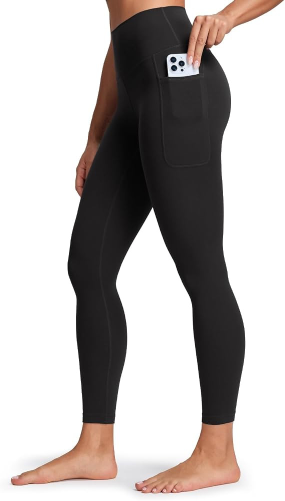 HeyNuts Pro Leggings with Pockets 25'', High Waisted 7/8 Workout Pants | Amazon (US)