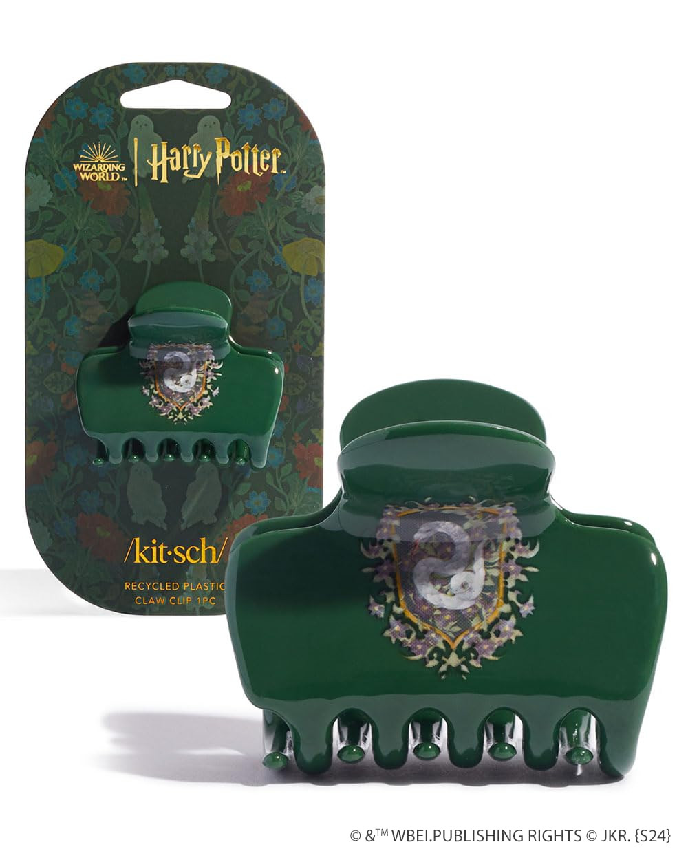 Harry Potter x Kitsch Big Hair Clip for Women - Slytherin, 1pc | Amazon (US)