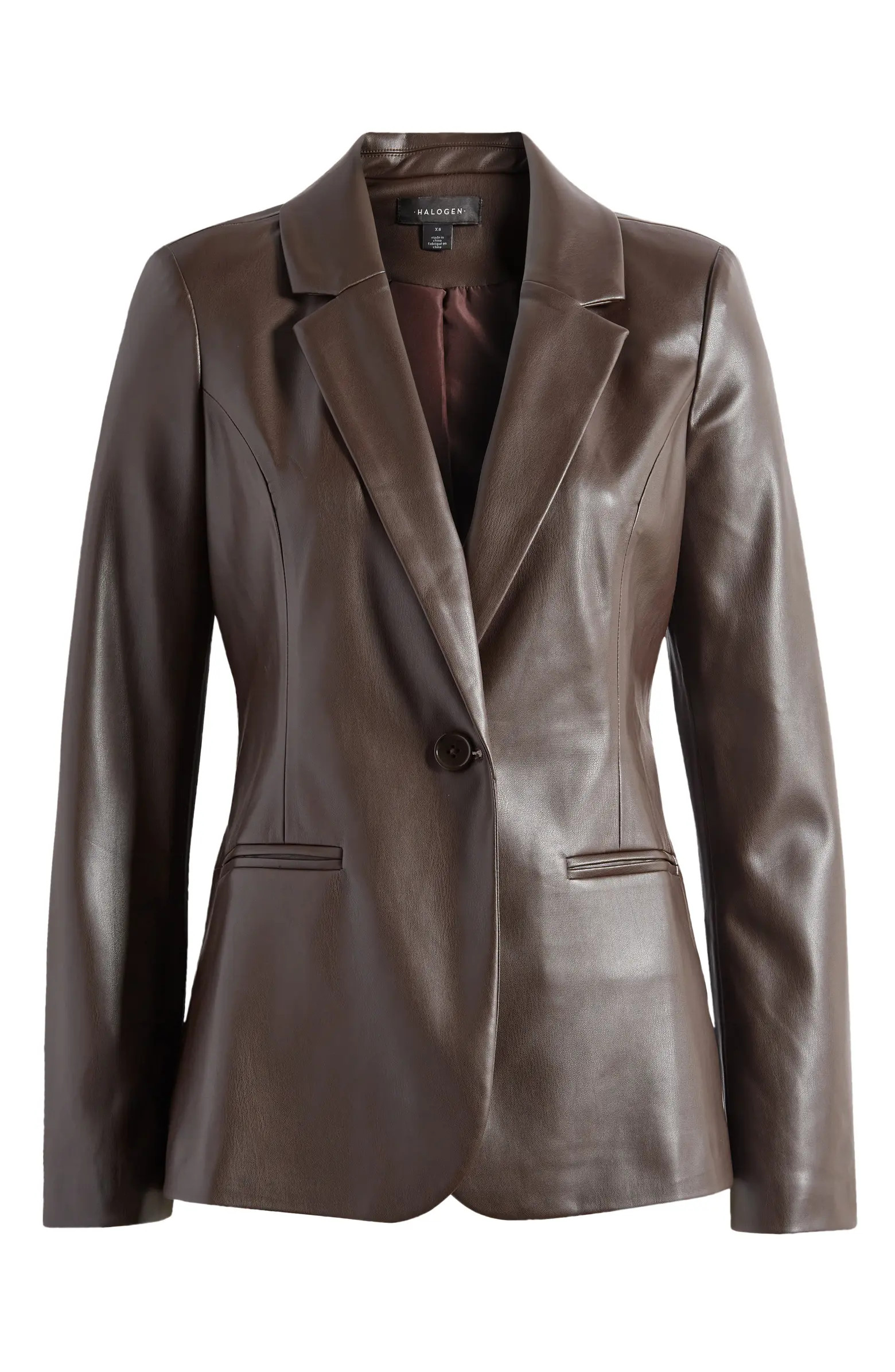 Faux Leather Blazer | Nordstrom