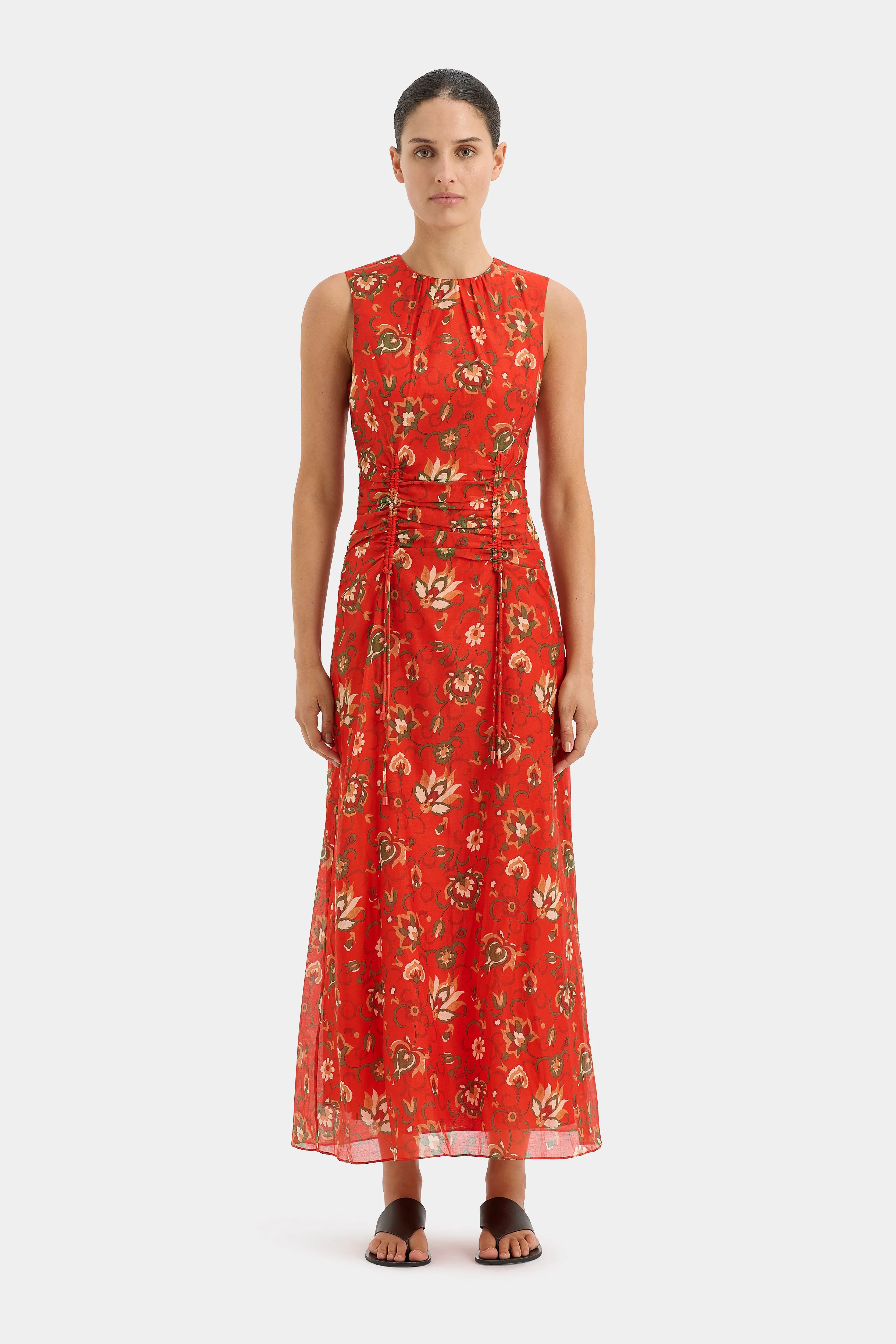 Reyes Ruched Midi Dress | Sir The Label (ANZ)