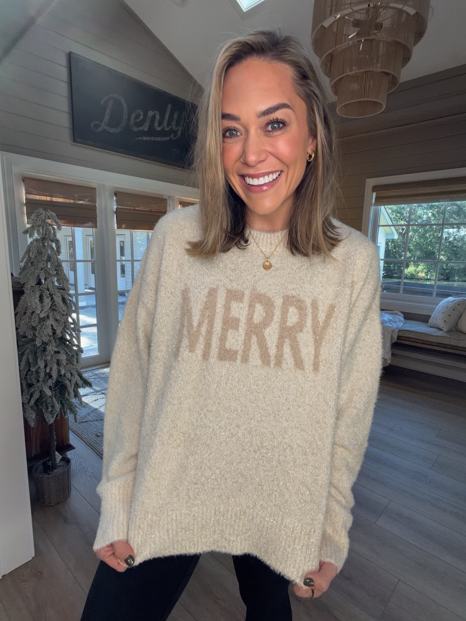 Love this one for a different cozy vibe for a date night / day🎄✨ it’s a bit more pricey but the material is amazing! In the L! 

Merry sweater / buckle fashion / cute cozy style / winter ootd / Holley Gabrielle   

#LTKFindsUnder100 #LTKHoliday #LTKStyleTip