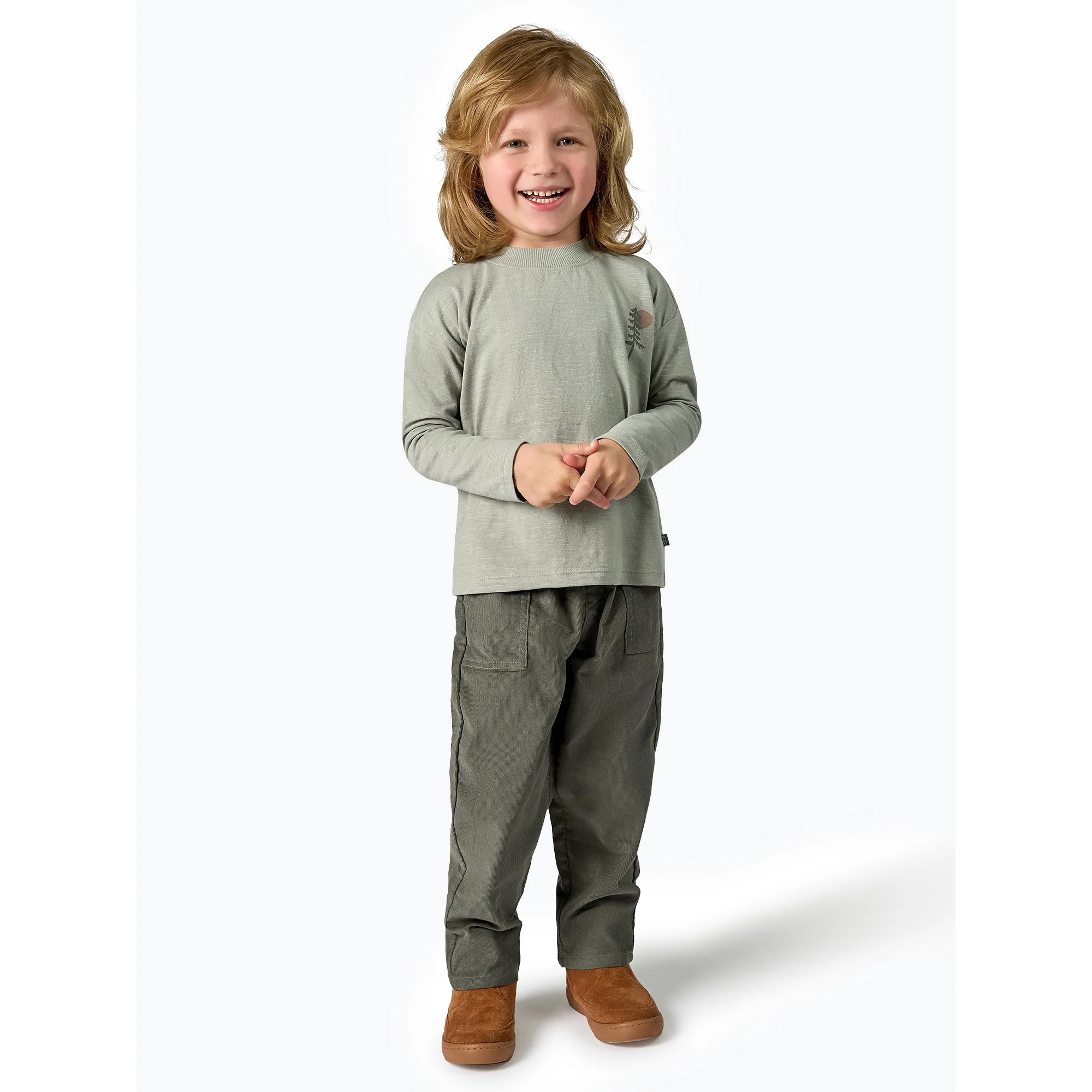 Modern Moments by Gerber Toddler Boy Graphic Tee and Pant Outfit Set, Sizes 12M-5T - Walmart.com | Walmart (US)
