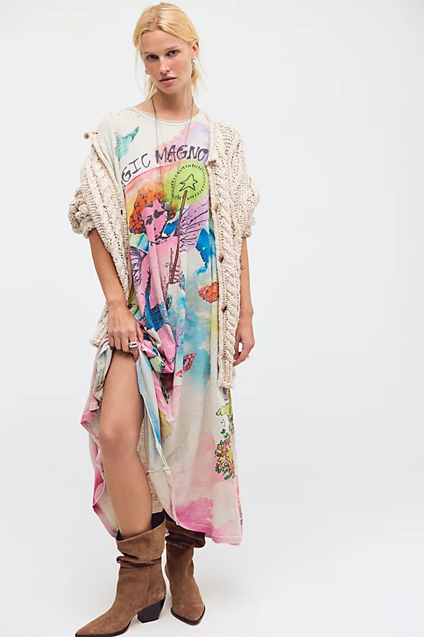 Magnolia Pearl Magic Magnolias Midi Tee Dress | Free People (Global - UK&FR Excluded)