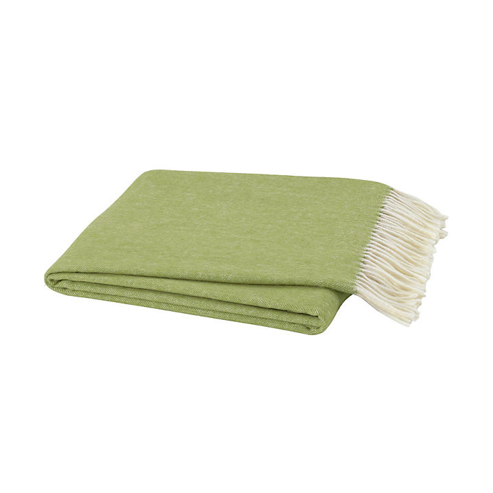 Classic Herringbone Throw with Fringed Edges & Soft Cotton Blend | Ballard Designs, Inc.