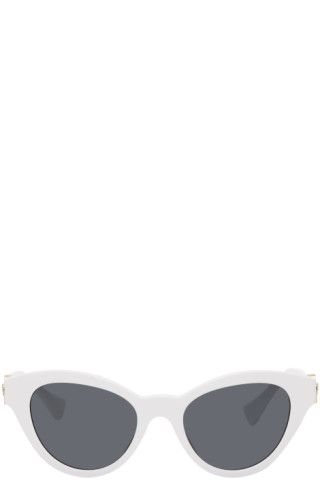 Versace - White Cat-Eye Sunglasses | SSENSE