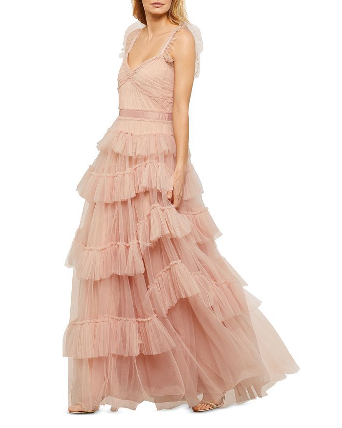 Eve Tiered Ruffled Tulle Maxi Dress | Bloomingdale's (US)