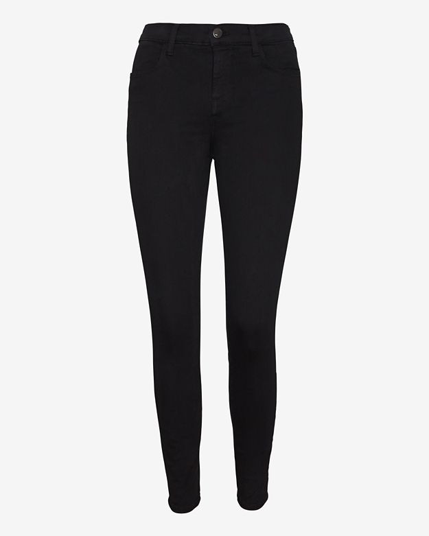 J Brand Alana Crop Skinny: Black | Intermix