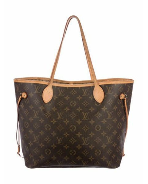 Louis Vuitton Monogram Neverfull MM Brown | The RealReal