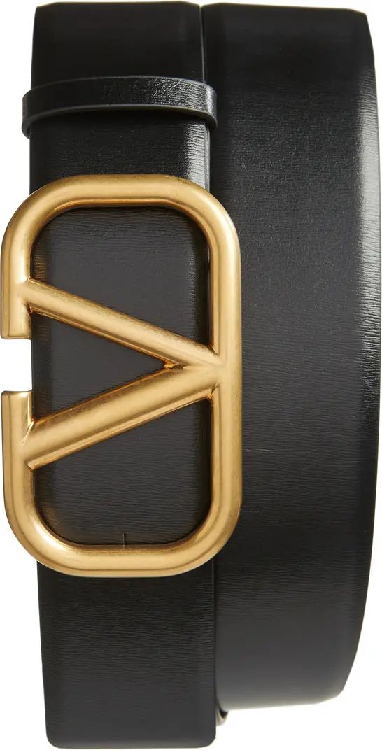 VLOGO Buckle Leather Belt | Nordstrom