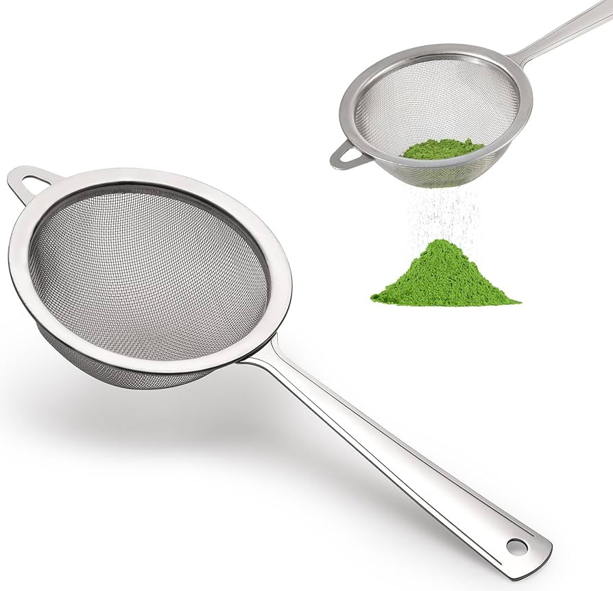 Matcha Sifter | Tea Strainer | Very Fine Mesh | Stainless Steel | Eliminate Clumps In Matcha Gree... | Amazon (US)