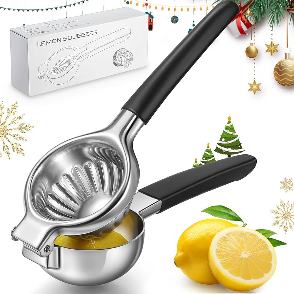Lemon Squeezer, Sopito Stainless Steel Citrus Press Juicer Heavy Duty with Large Metal Squeezer B... | Amazon (US)