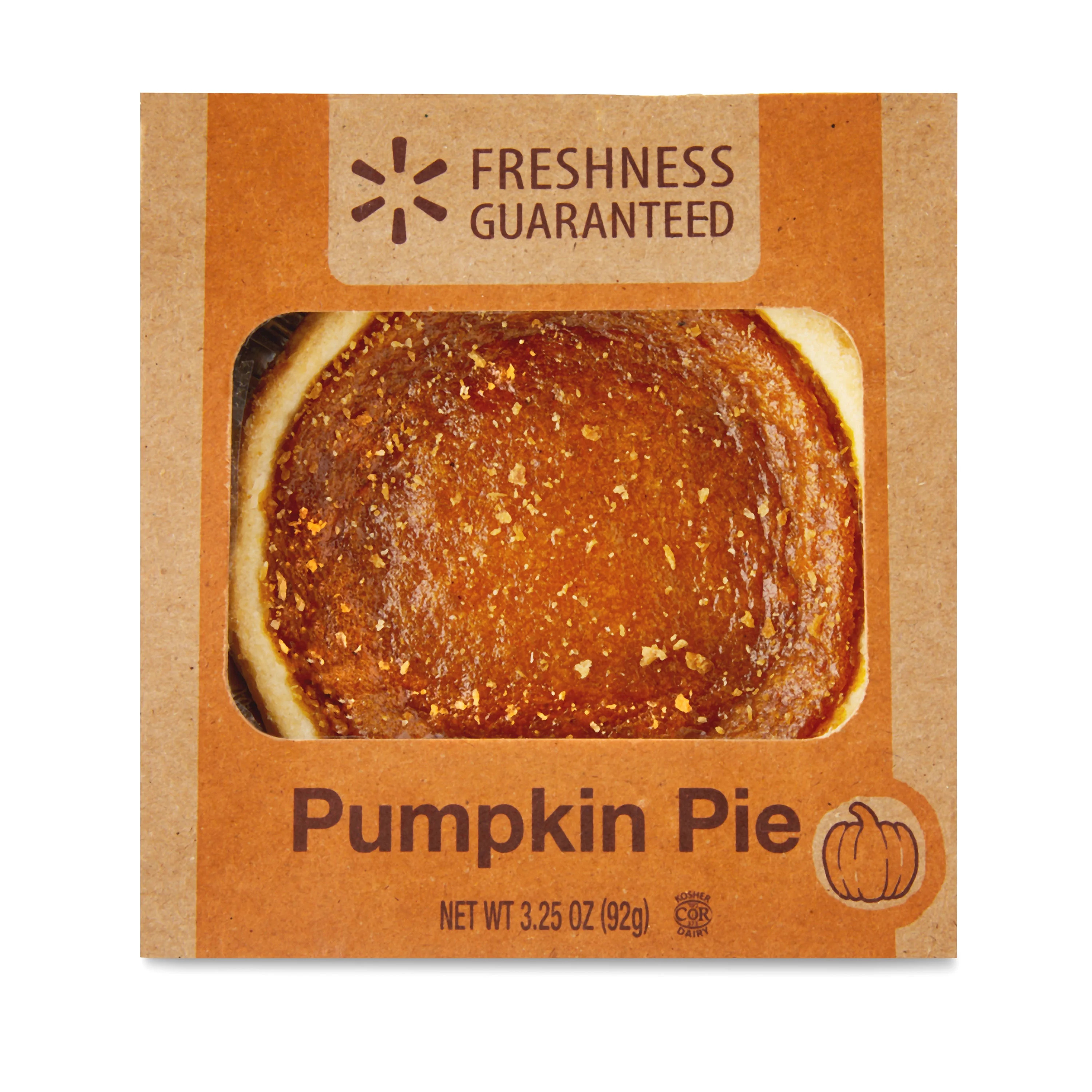Freshness Guaranteed Mini Pumpkin Pie, 4in | Walmart (US)