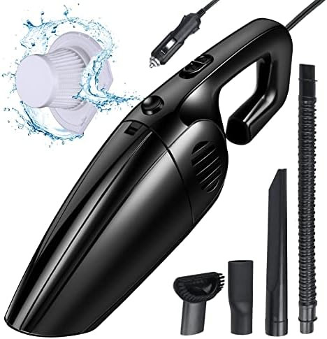 JUSTTOP Portable Car Vacuum Cleaner High Power 120W/5000Pa Corded Handheld Auto Accessories Kit f... | Amazon (US)
