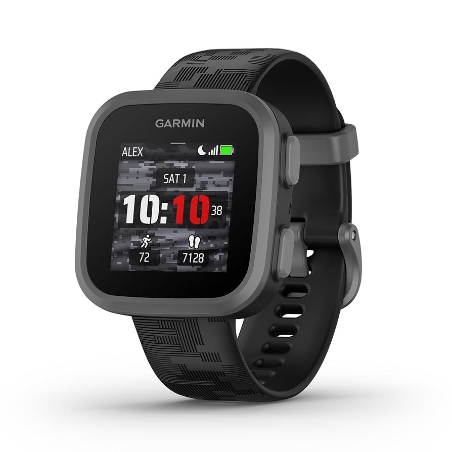 Garmin Bounce™, Kids Smartwatch, Two-Way Text and Voice Messaging, Location Tracking, Black Cam... | Amazon (US)