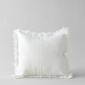 Linen Pillow in White 20x20 | Bloomist