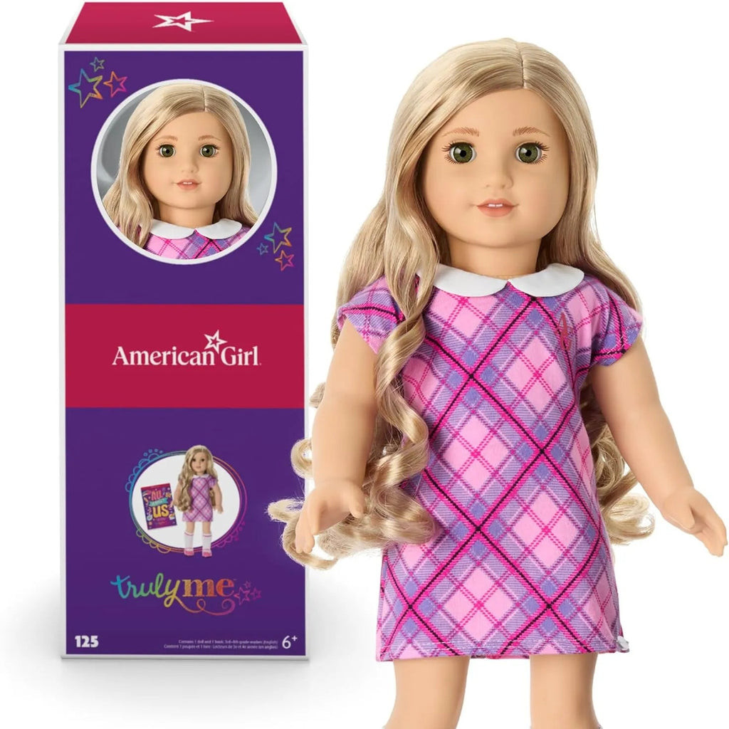 American Girl Truly Me 18-inch Doll #125 with Hazel Eyes, Curly Blonde Hair | REBEL (formerly Rebelstork)