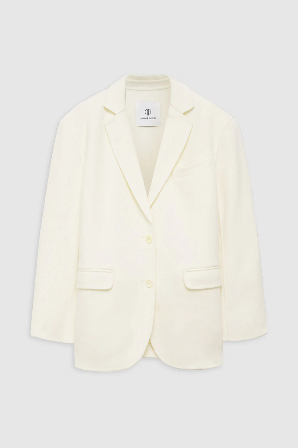 Quinn Blazer - White Cashmere Blend | Anine Bing