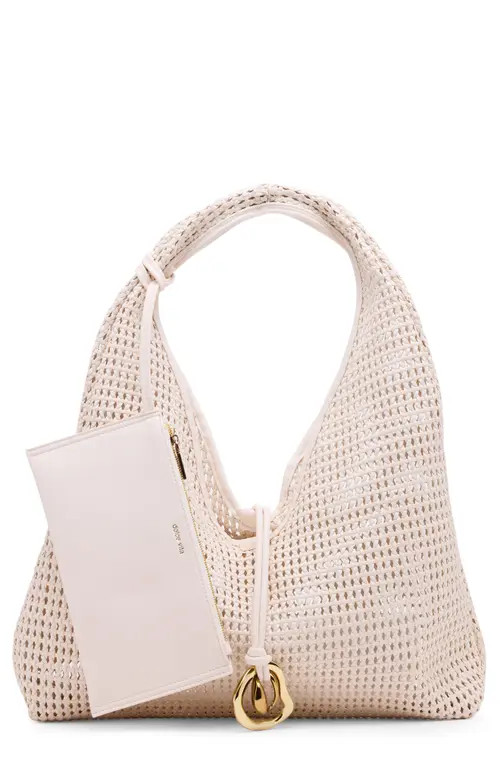 Dolce Vita Missie Woven Shoulder Bag in Ivory at Nordstrom | Nordstrom