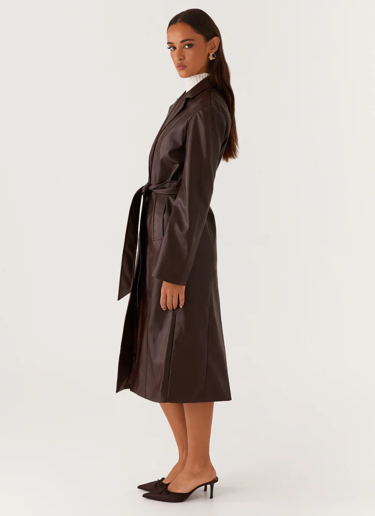 Dixie Trench Coat - Chocolate | Peppermayo (Global)