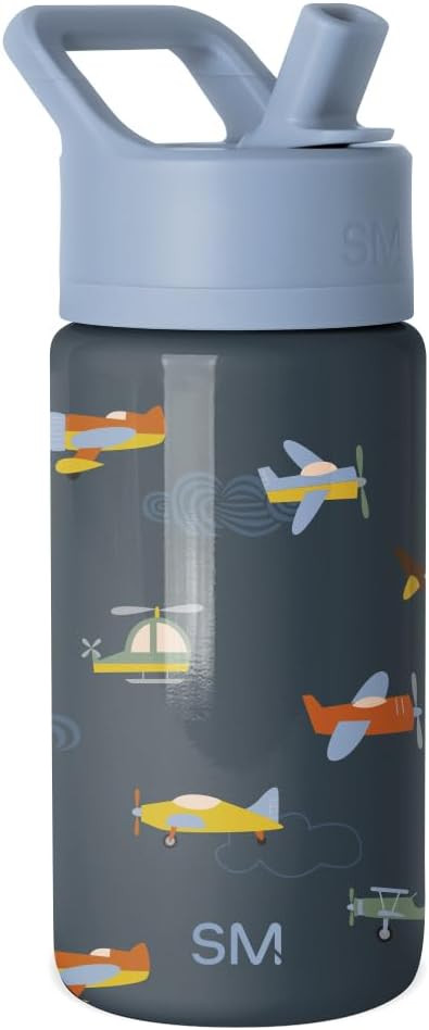 Simple Modern Kids Water Bottle & Toddler Cup | 14oz | Airplane | Insulated Stainless Steel Toddl... | Amazon (US)