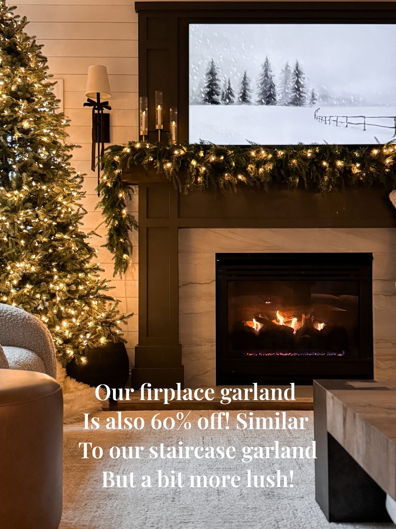 I can’t believe our mantle garland is also 60% off!! It’s 9ft long and so lush! It’s real touch and the color is perfection! 

#LTKSaleAlert #LTKHoliday #LTKHome