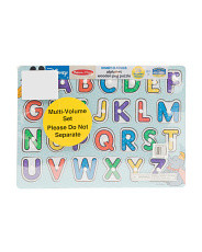 Alphabet Numbers Shapes And Colors Peg Puzzle Bundle | Marshalls