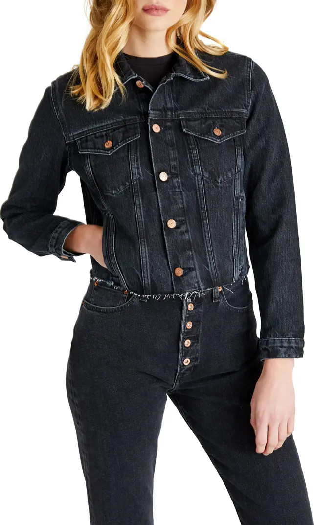 ?TICA Lennox Raw Hem Denim Jacket | Nordstrom Rack