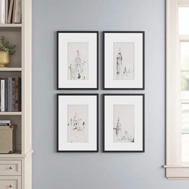 Architecture 4 Pieces Painting (Set of 4) | Wayfair North America