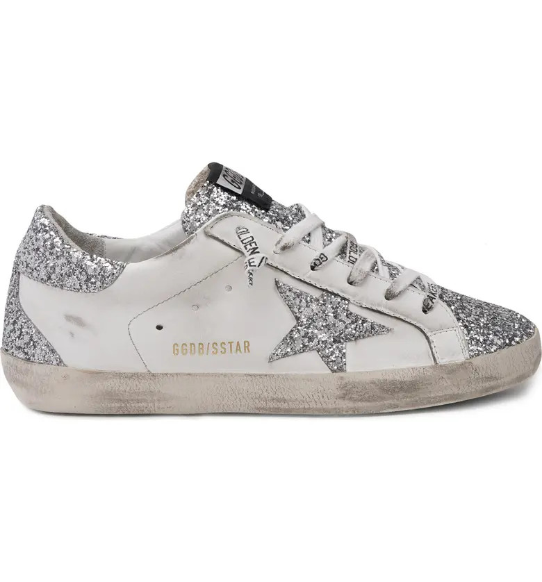 Superstar Glitter Low Top Sneaker | Nordstrom