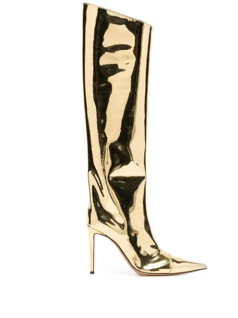 Alexandre Vauthier metallic-effect knee-length Boots  - Farfetch | Farfetch Global