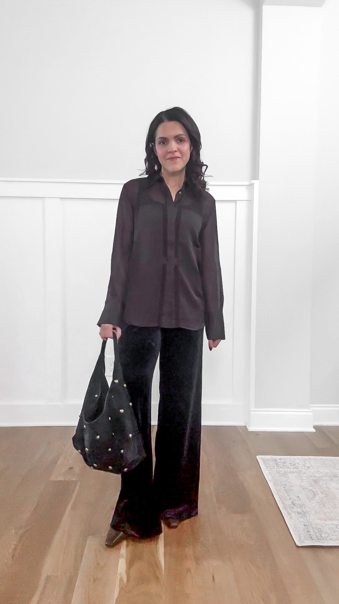 Monthly outfit planner DECEMBER: Winter outfits | mesh button up, velvet pant, long wool coat, aling back heels, leather tote, holiday outfit 

#classicstyle #casualstyle #LTKstyletip #winteroutfit


#LTKHoliday #LTKgrwm #LTKootd