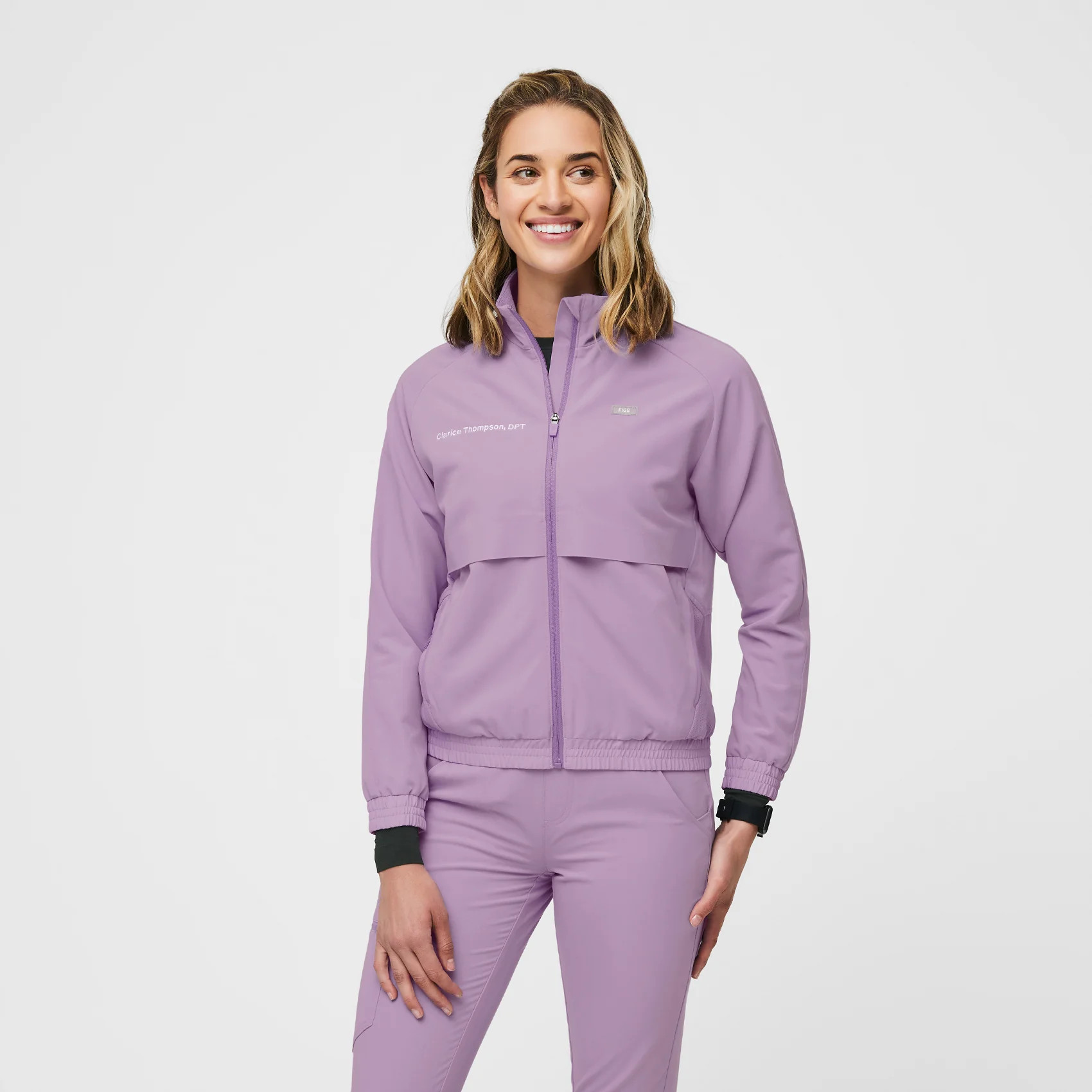 Women’s Sydney Performance Scrub Jacket  - Lavender Dew · FIGS | FIGS
