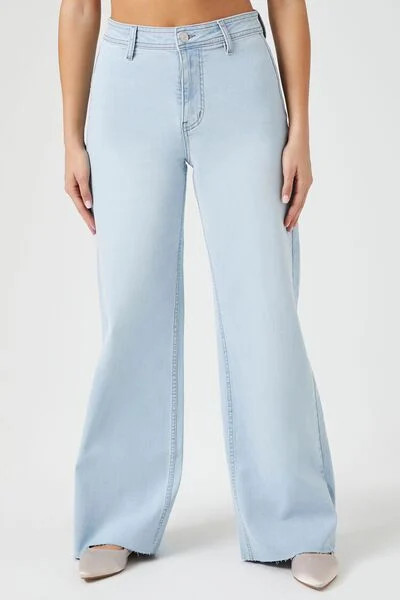 High-Rise Wide-Leg Jeans | Forever 21