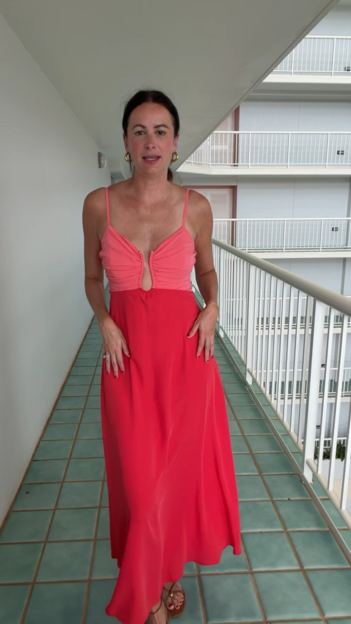 This coral dress is stunning and now on clearance!! Perfect for a beach trip or summer night out!

#LTKSaleAlert #LTKTall #LTKootd