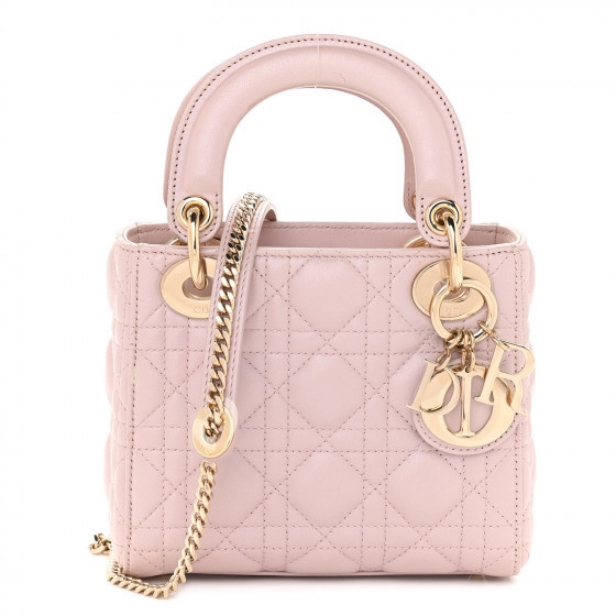 CHRISTIAN DIOR

Metallic Lambskin Cannage Mini Lady Dior Lotus | Fashionphile