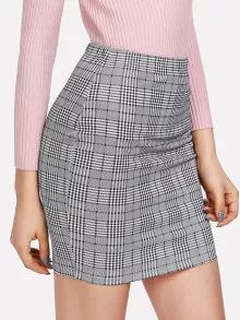 SHEIN Plaid Print Bodycon Skirt
   SKU: skirt171225701      
          (9999+ Reviews)
          ... | SHEIN
