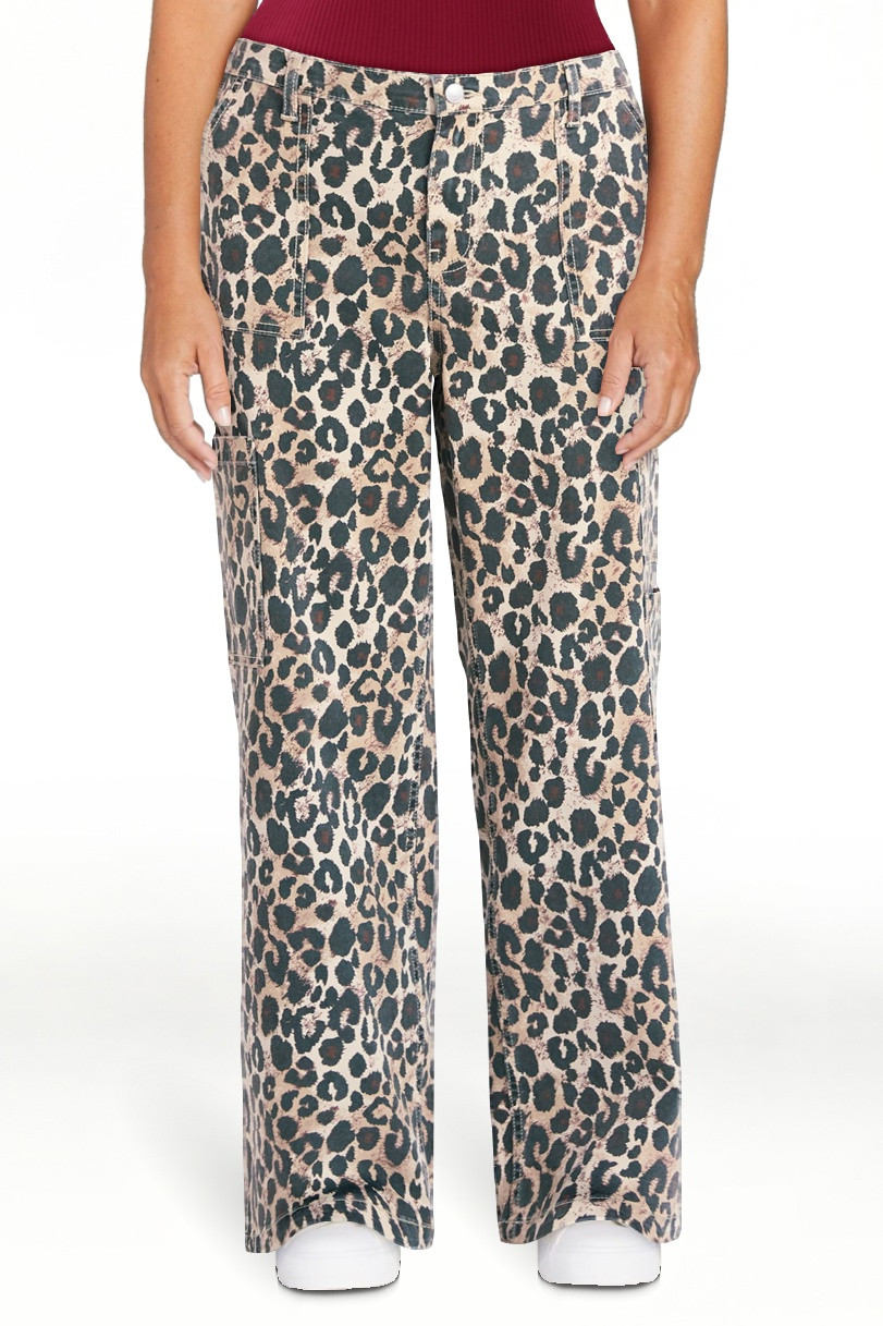 No Boundaries Cargo Wide Leg Jeans, 31.5" Inseam, Women's - Walmart.com | Walmart (US)