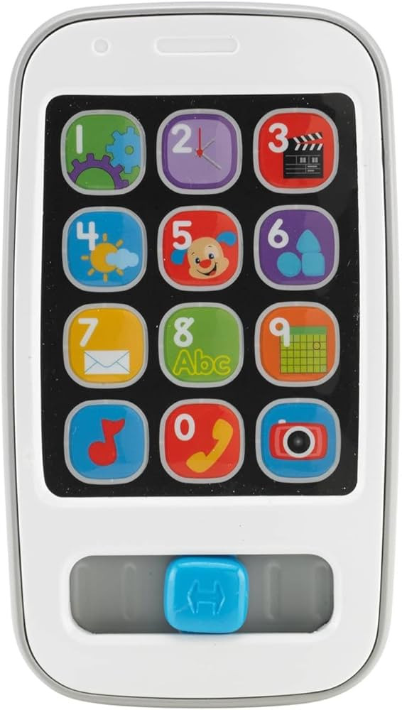 Fisher-Price Laugh & Learn Smart Phone - Gray, pretend phone musical infant toy with lights and l... | Amazon (US)