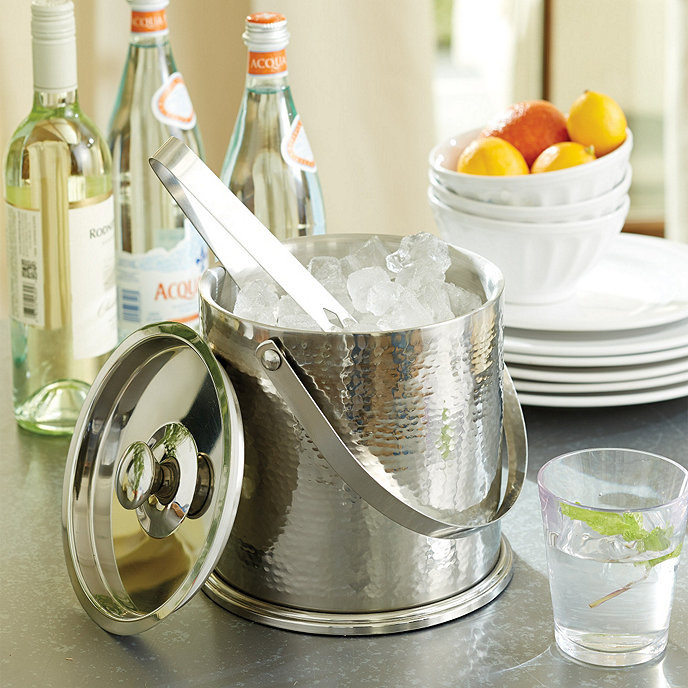 Avalon Double Walled Ice Bucket with Tongs | Ballard Designs, Inc.