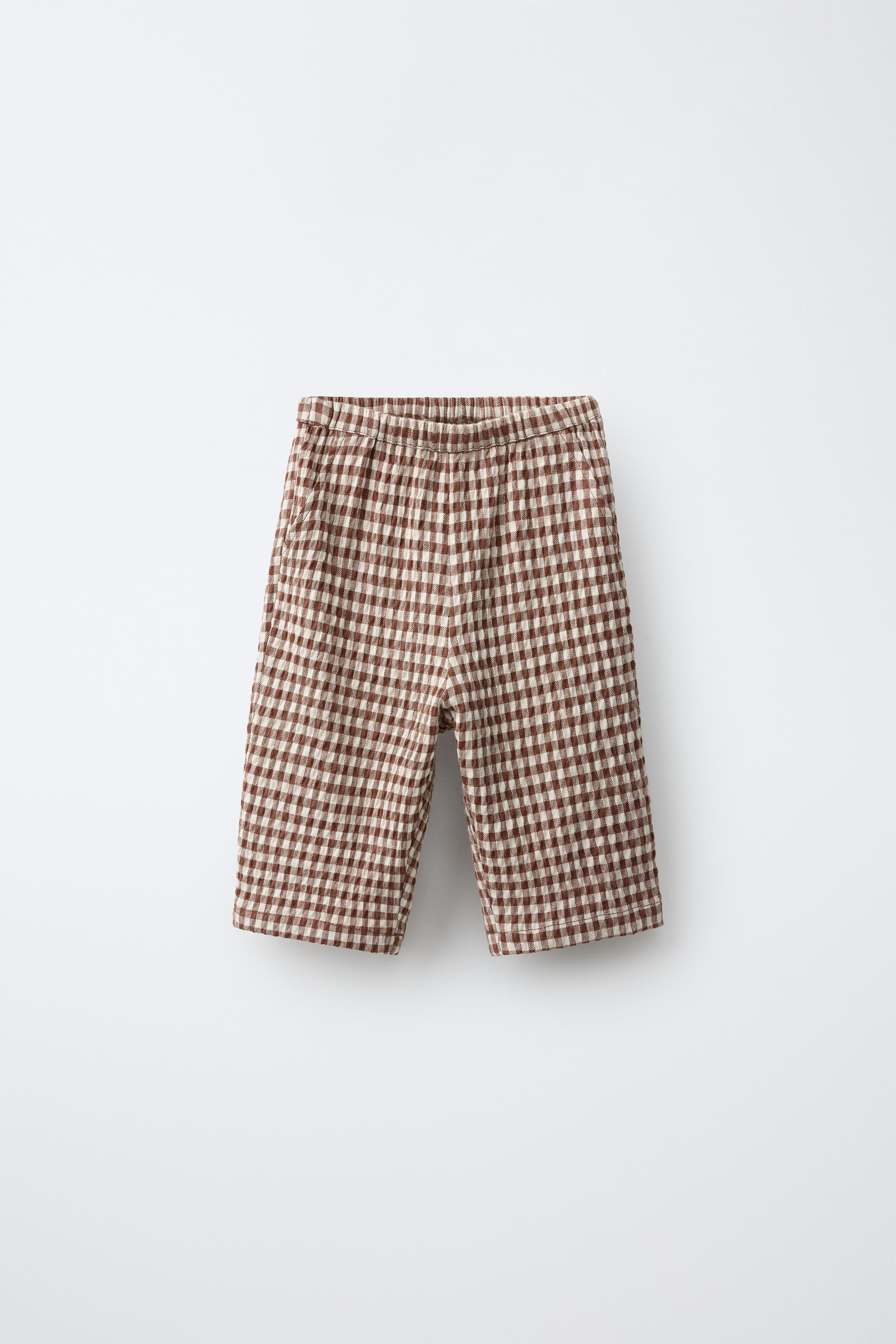 GINGHAM BAGGY PANTS | Zara US