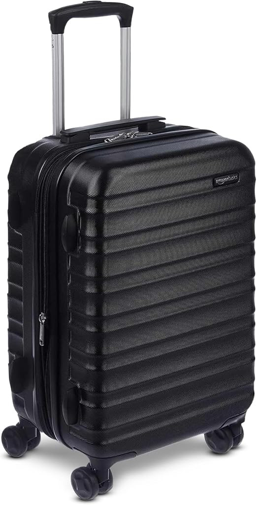 Amazon Basics 21" Hardside Carry-On Luggage with Spinner Wheels, Expandable for Up to 25% More Sp... | Amazon (US)