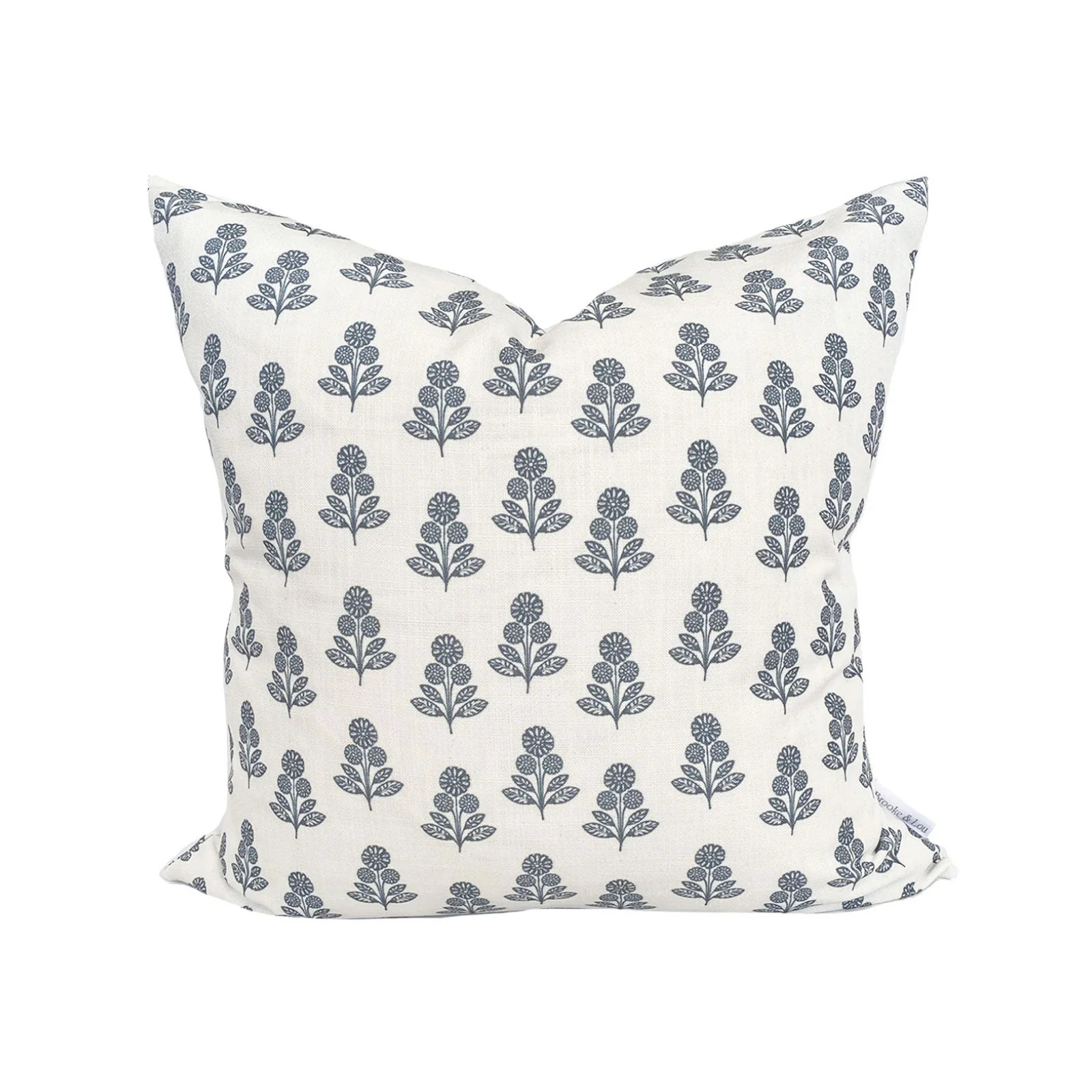Stella Floral Pillow in Navy | Brooke and Lou