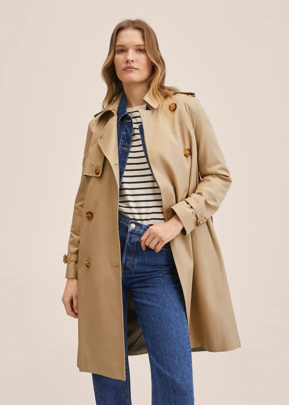 Cotton classic trench coat | MANGO (US)