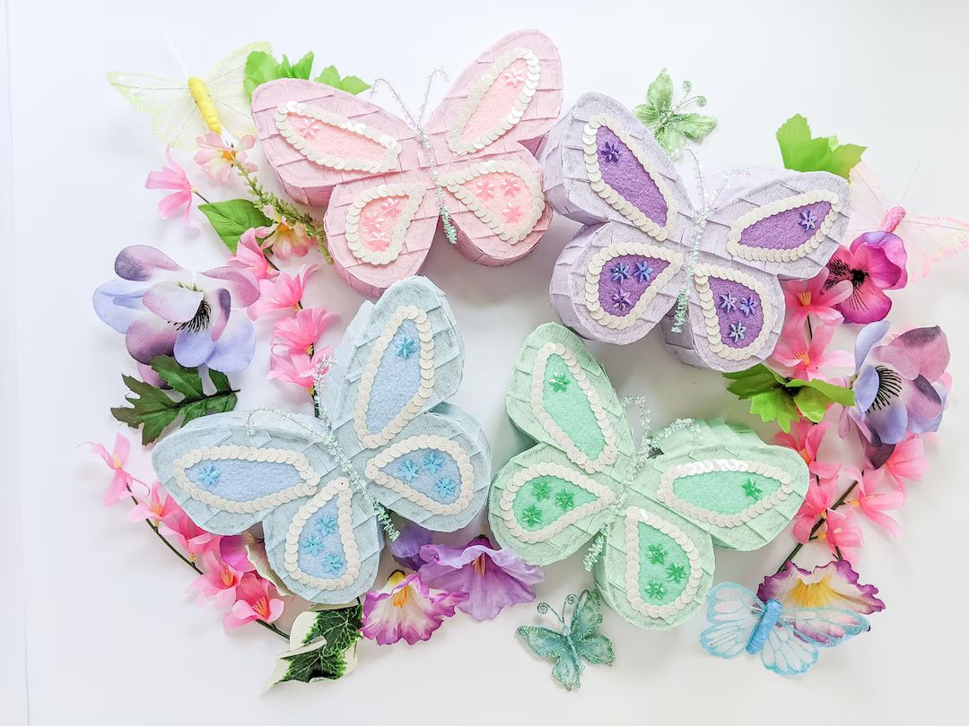 Pastel butterfly mini pinata | ONE pinata | butterfly pinata, butterfly party favor, enchanted fo... | Etsy (US)