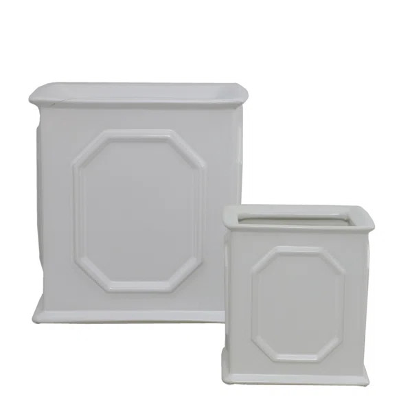 Clifftop 2-Piece Ceramic Pot Planter Set | Wayfair North America