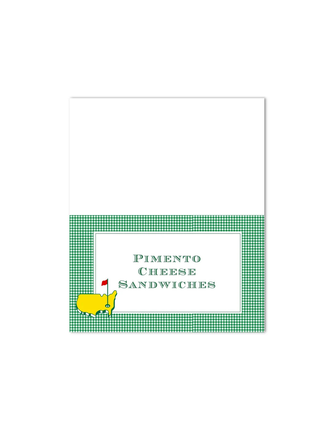 Printable Watercolor Masters Golf Par-tee Tented Cards / Food Tents | Preppy, Classic | Customiza... | Etsy (US)