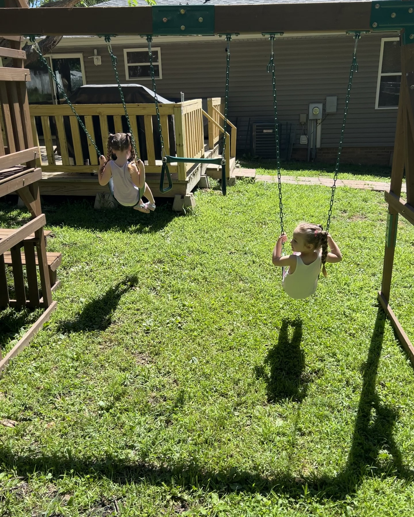 Our girls are still loving their swingset! It’s our second year with it, and we’re so happy to have it set up at the new house. #BackyardFun #SwingsetJoy #NewHome

#LTKKids #LTKxWalmart #LTKHome