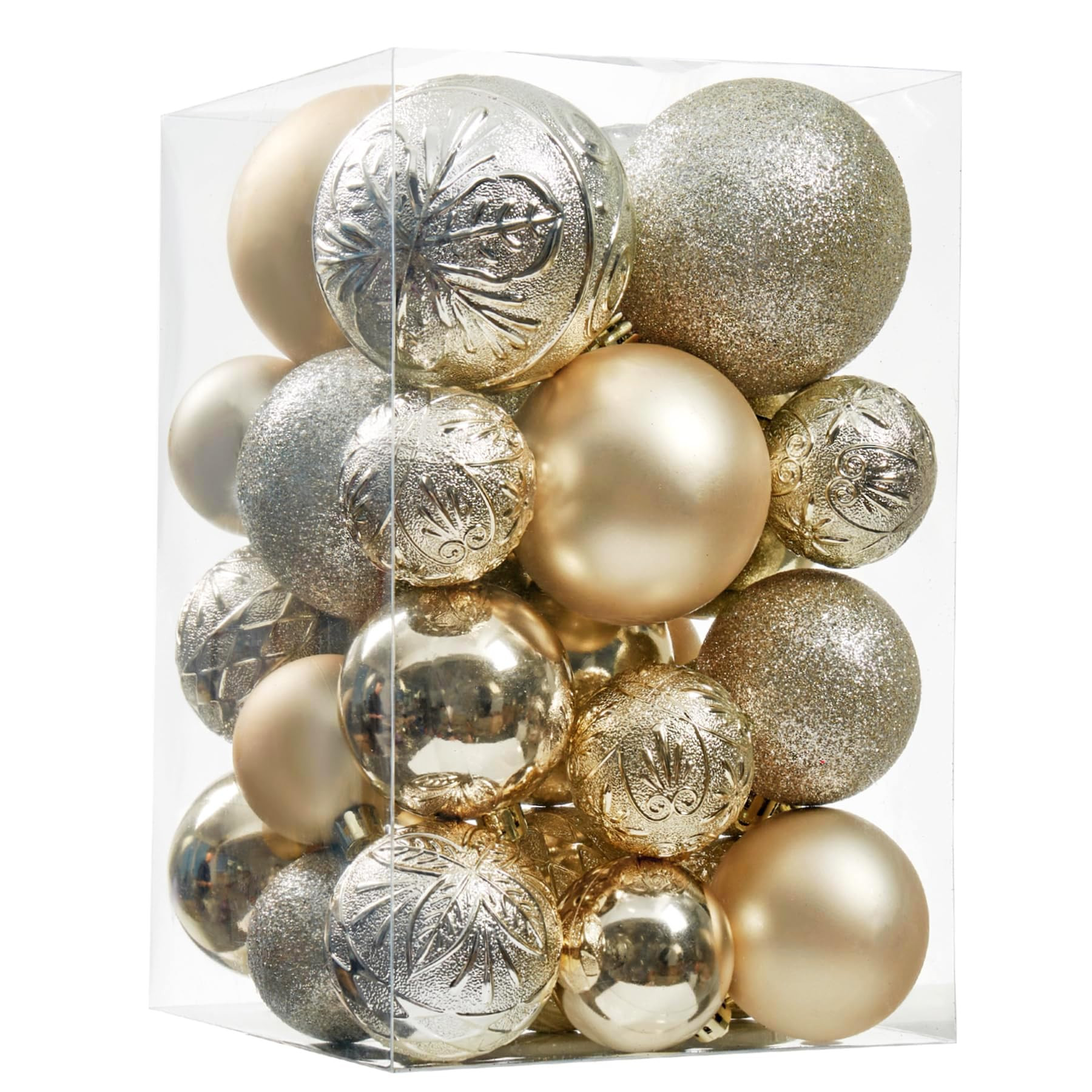Wironlst Christmas Ball Ornaments - 30pcs Shatterproof Plastic Christmas Ornaments Hanging Ball D... | Amazon (US)