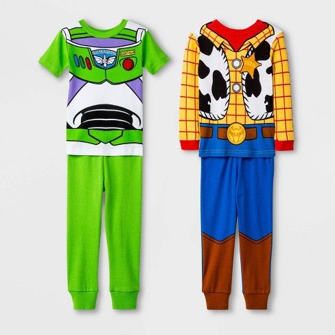 Toddler Boys' 4pc Toy Story Pajama Set - Yellow/Blue/Green | Target